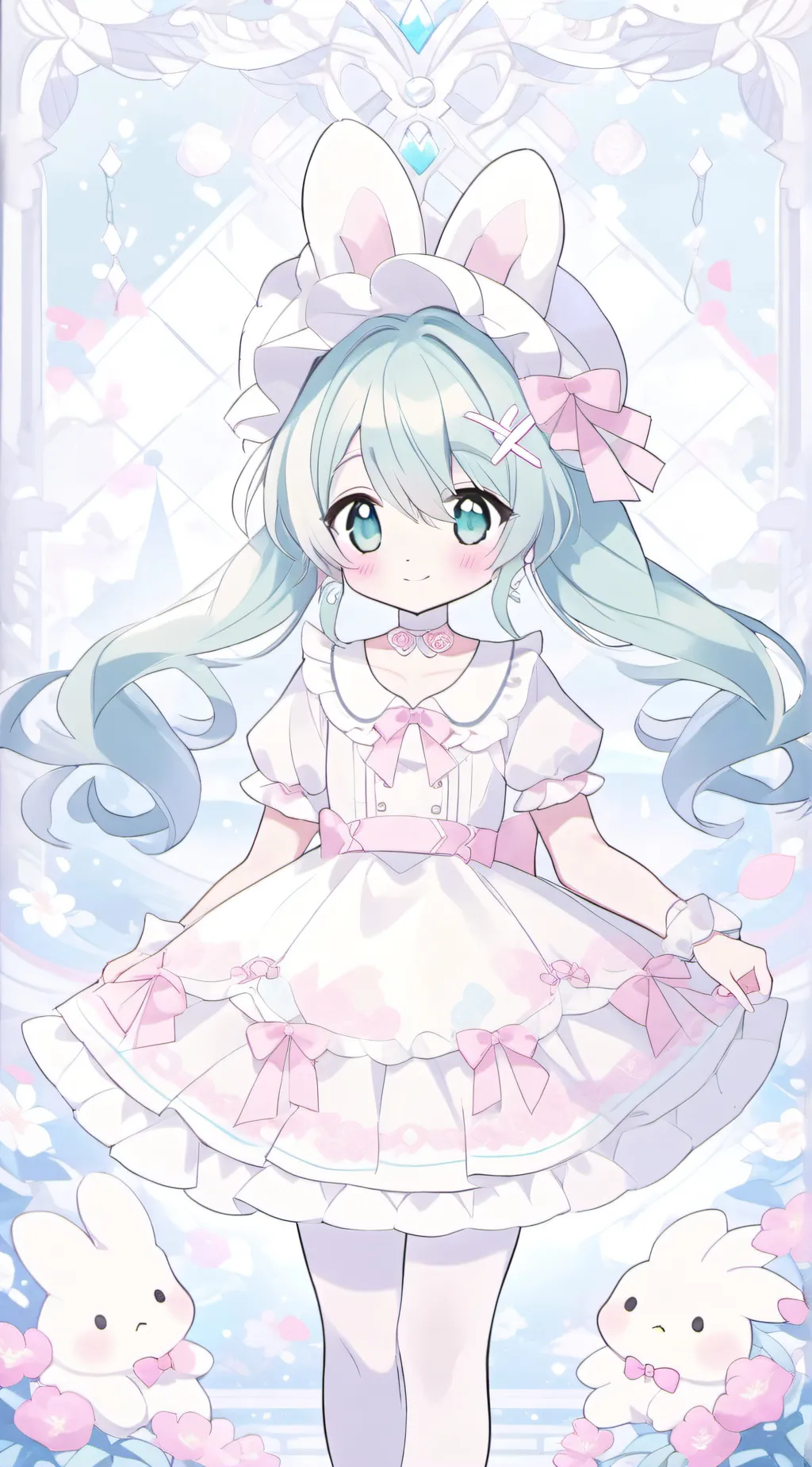 ai character: sunflower background