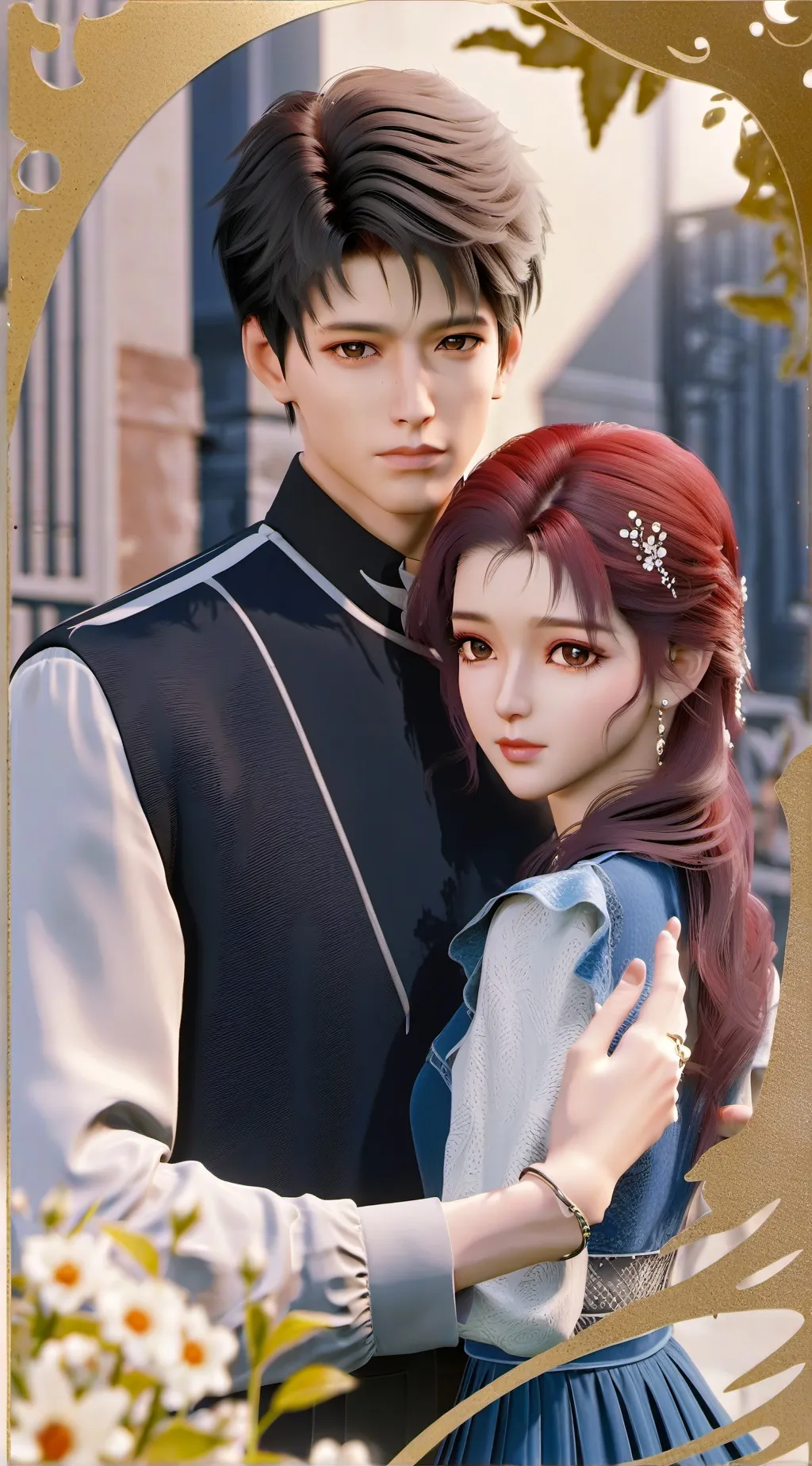 ai character: Abby and cash  background