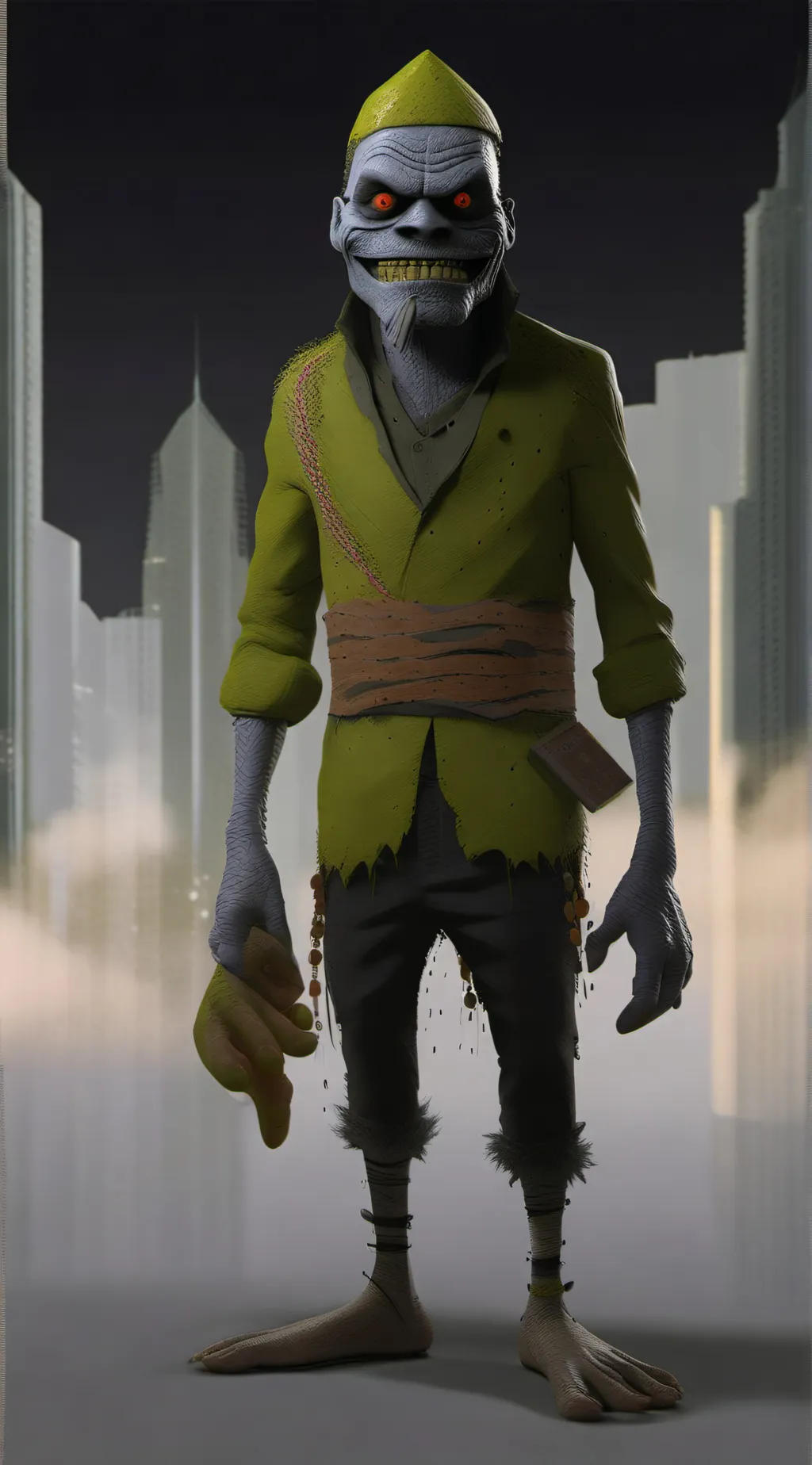 ai character: Boogie man 😲 background