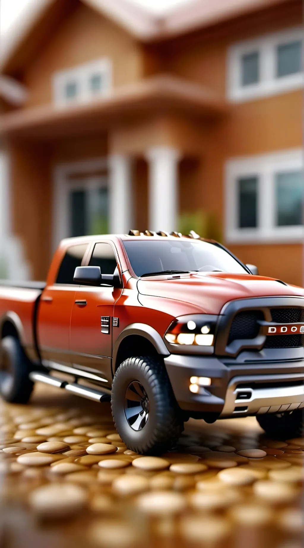 ai character: Dodge ram truck! background