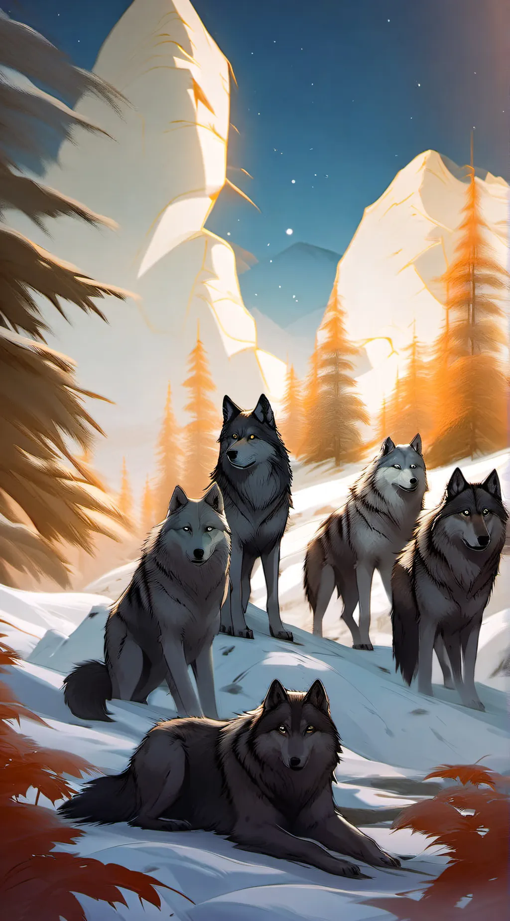 ai character: Wolf pack 2.0 background