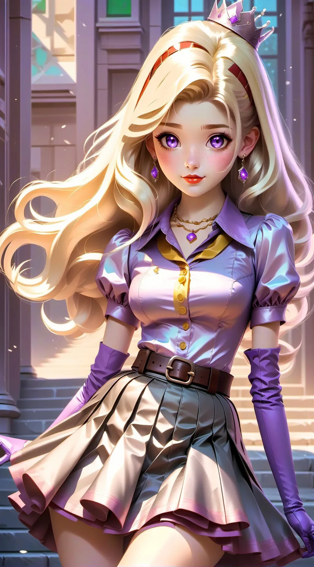 ai character: teacher katie background