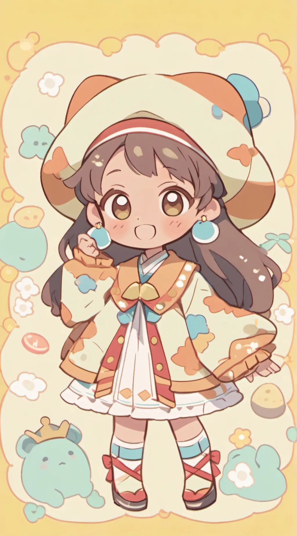 ai character: child x LOV background