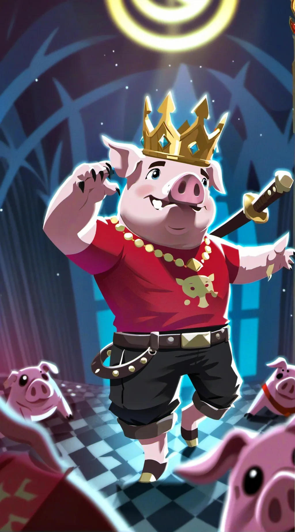 ai character: TECHNOBLADE background