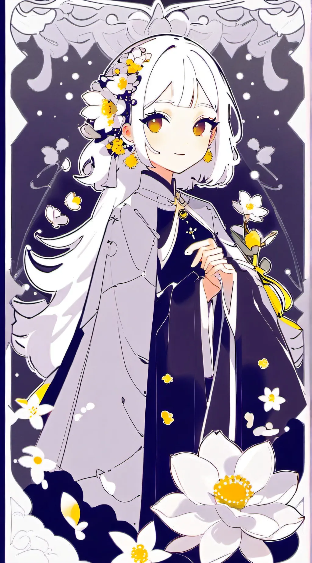 ai character: Mha new girl background