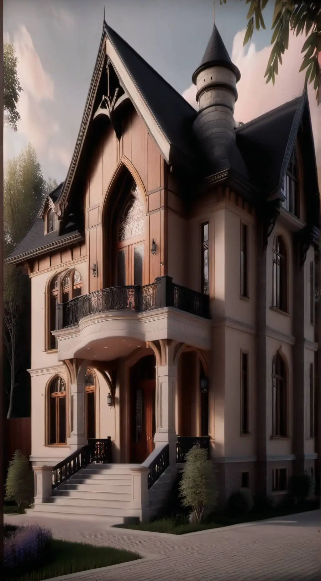 ai character: Hybrid Shcool background