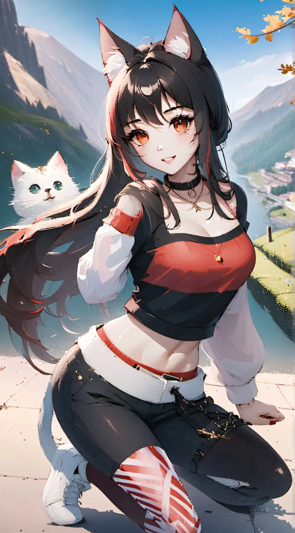 ai character: Katie  background