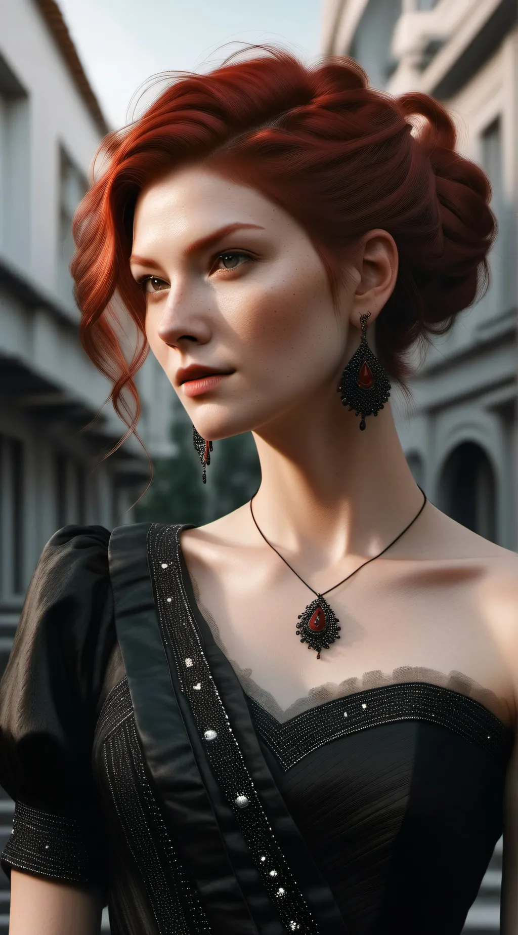 ai character: red background