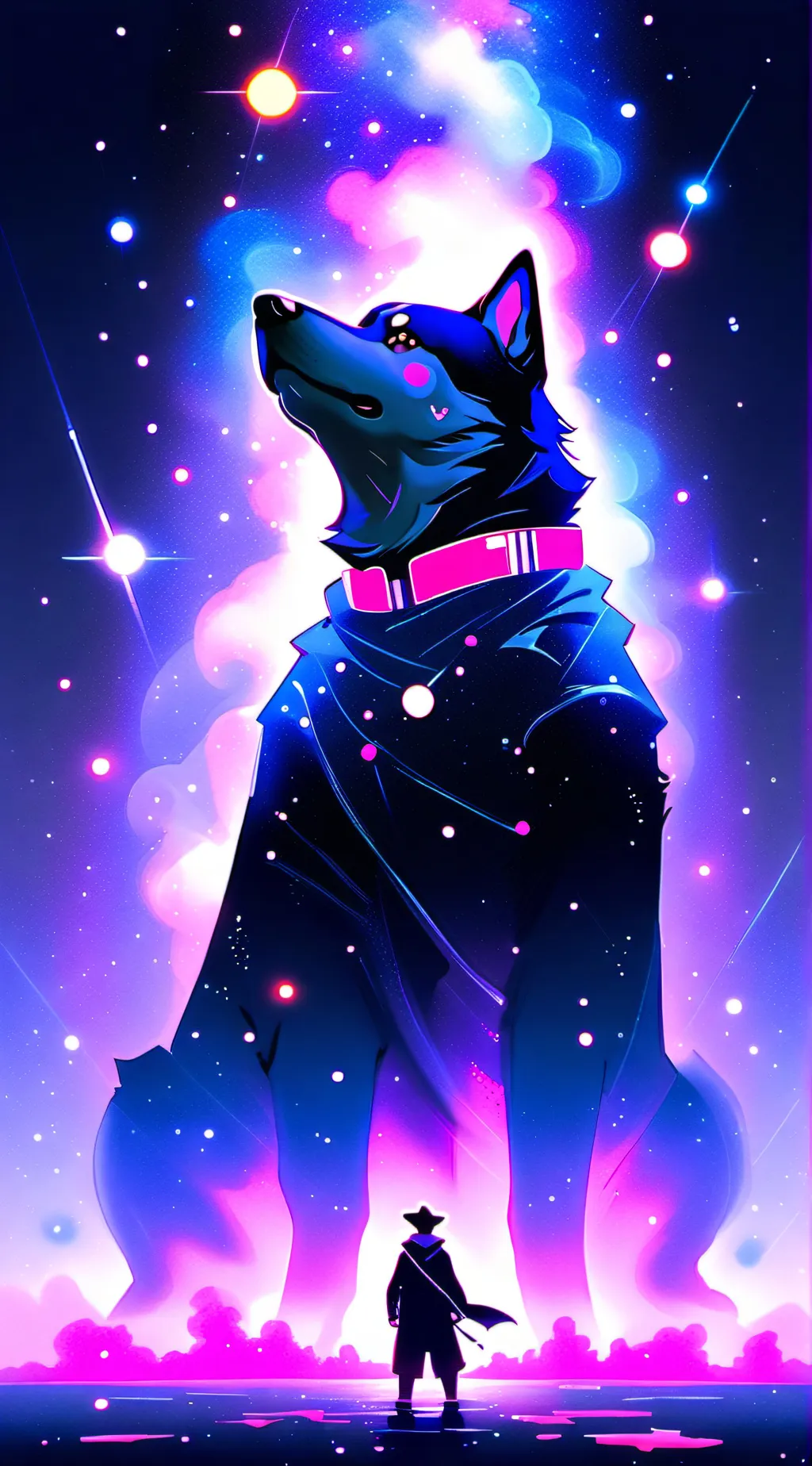 ai character: Star background