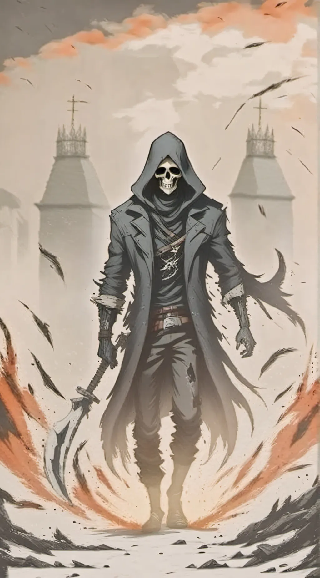 ai character: Grim Reaper background
