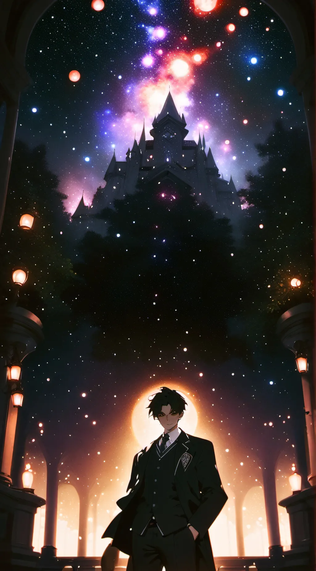 ai character: The magical world  background