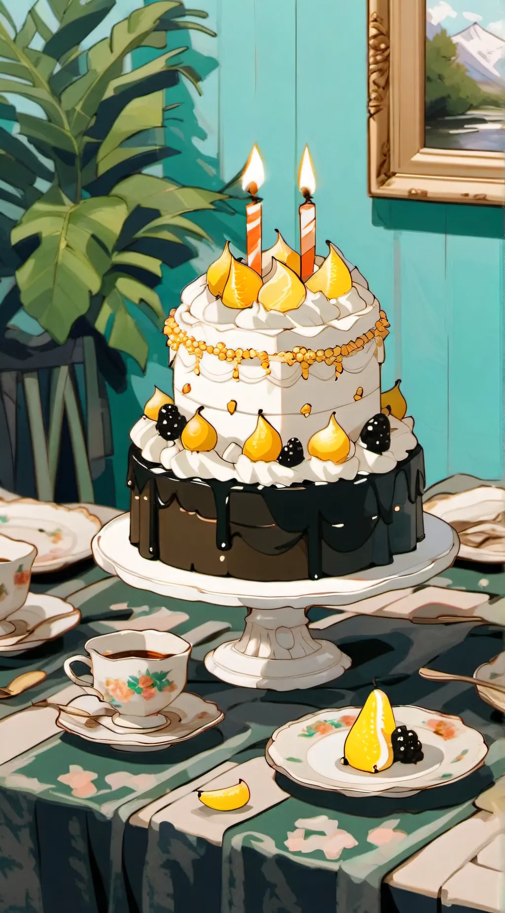 ai character: MHA BIRTHDAY background