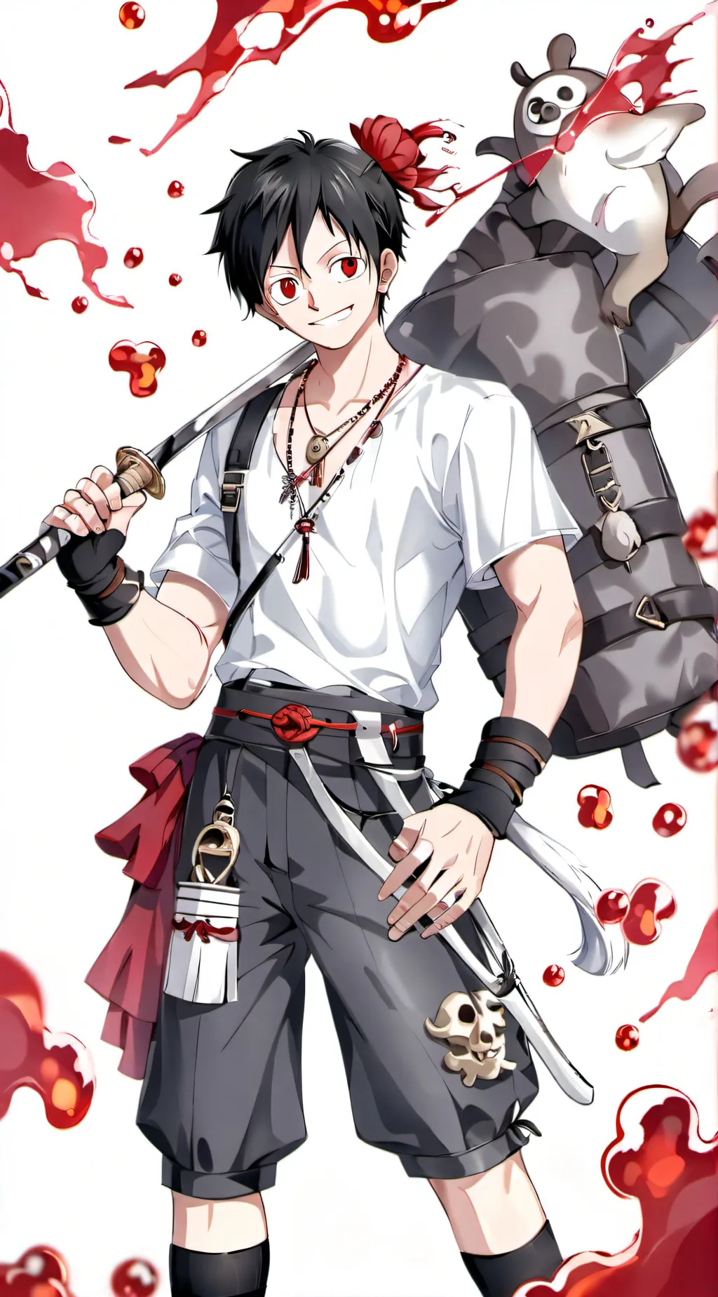 ai character: Luffy background