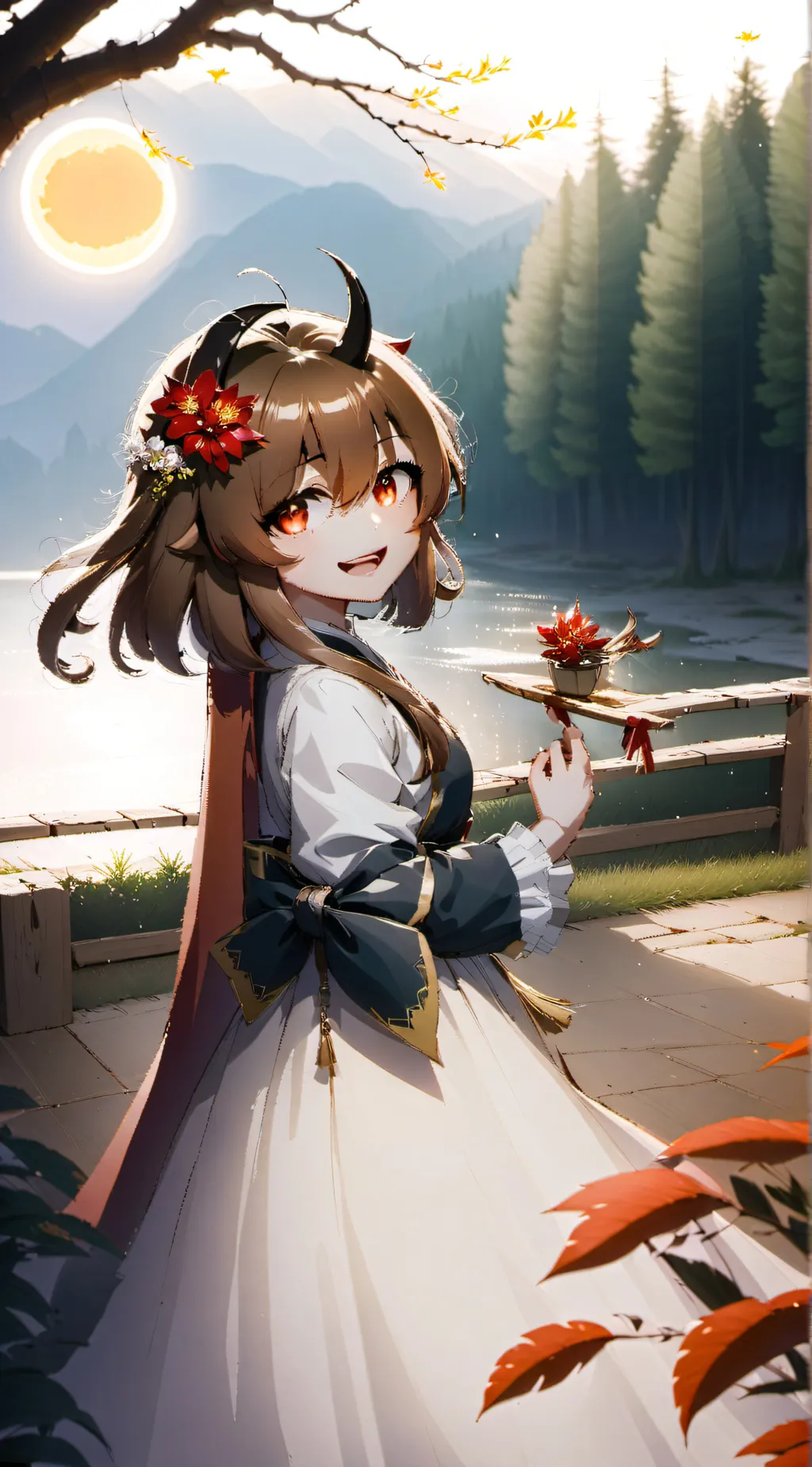 ai character: Luna background