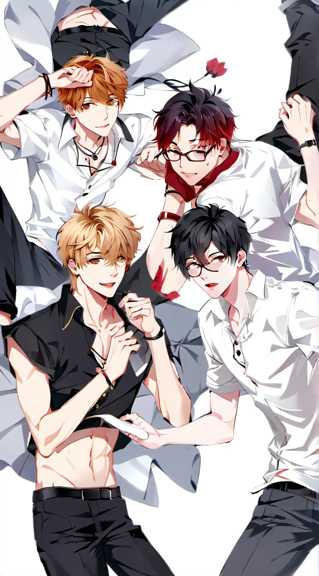 ai character: Justin', Jake,all  background