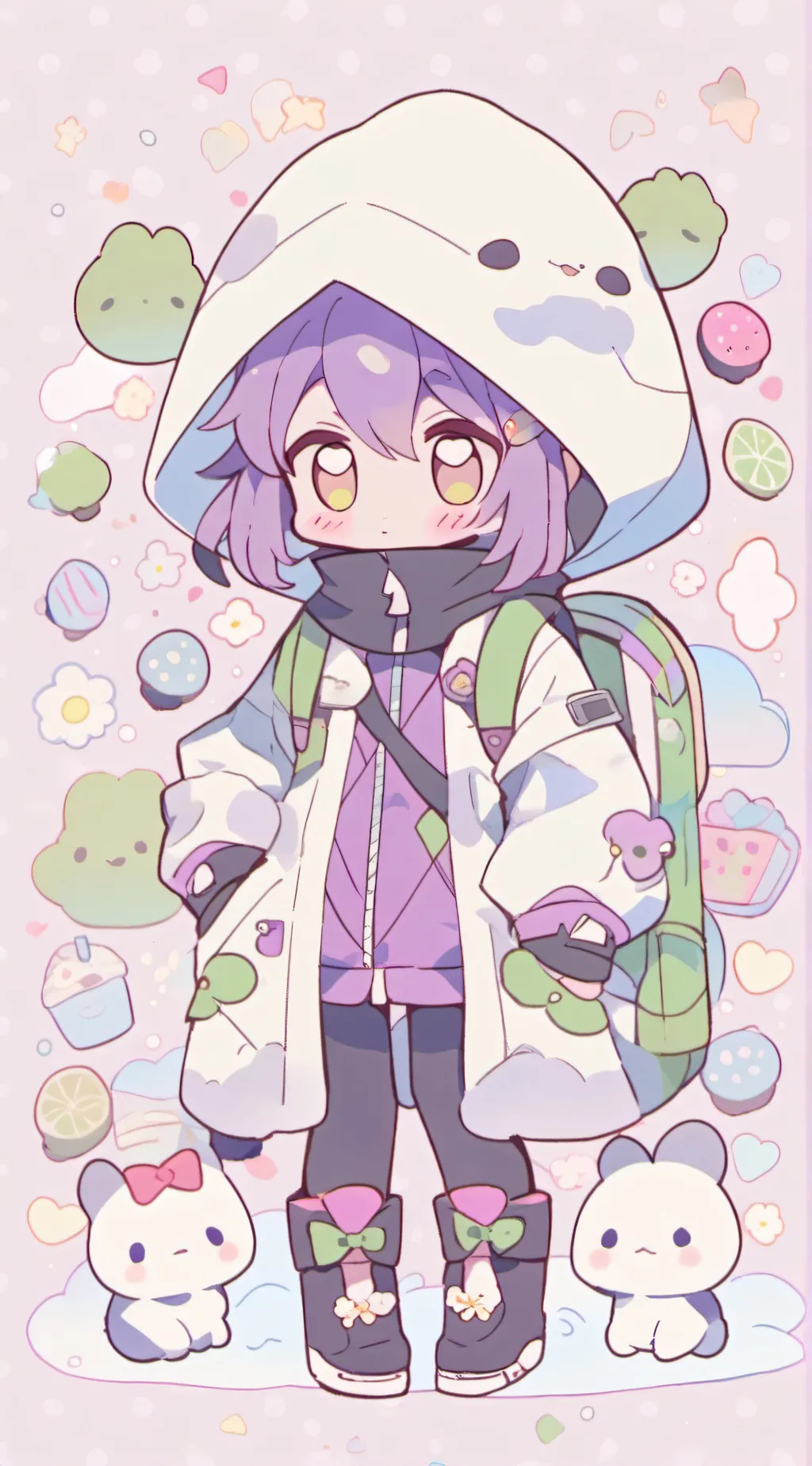 ai character: TVwoman background