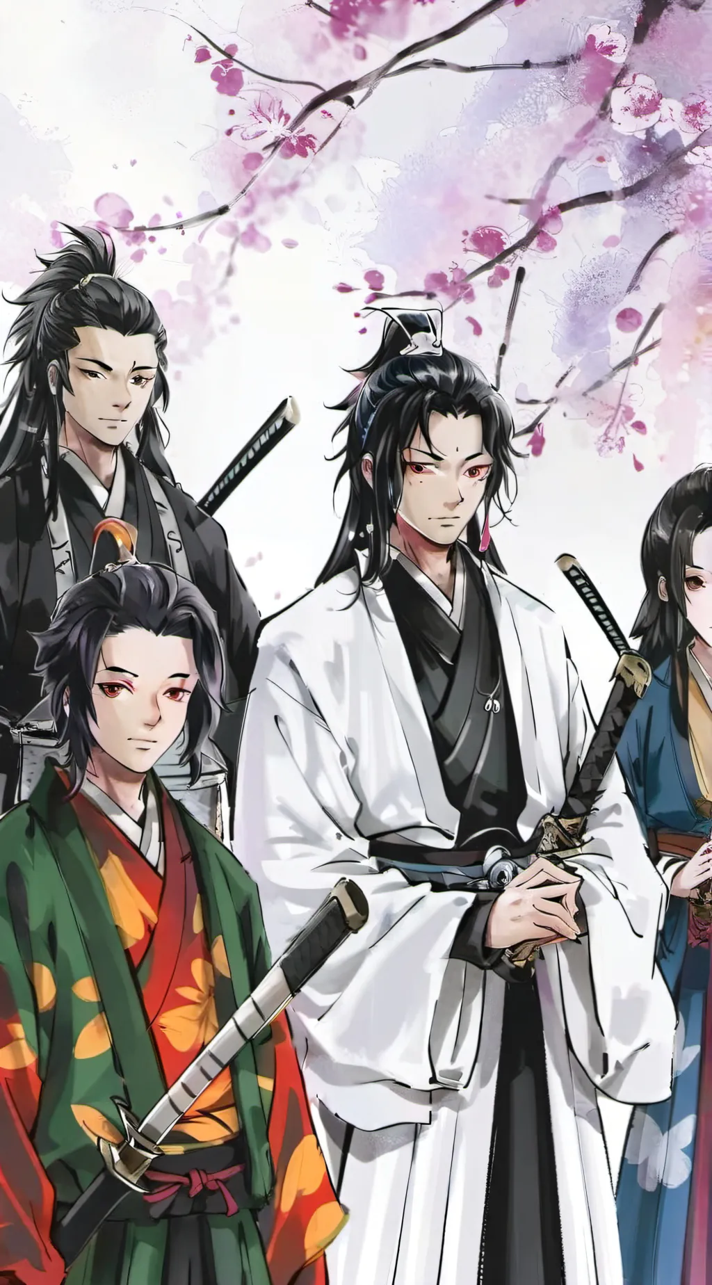 ai character: hashira background