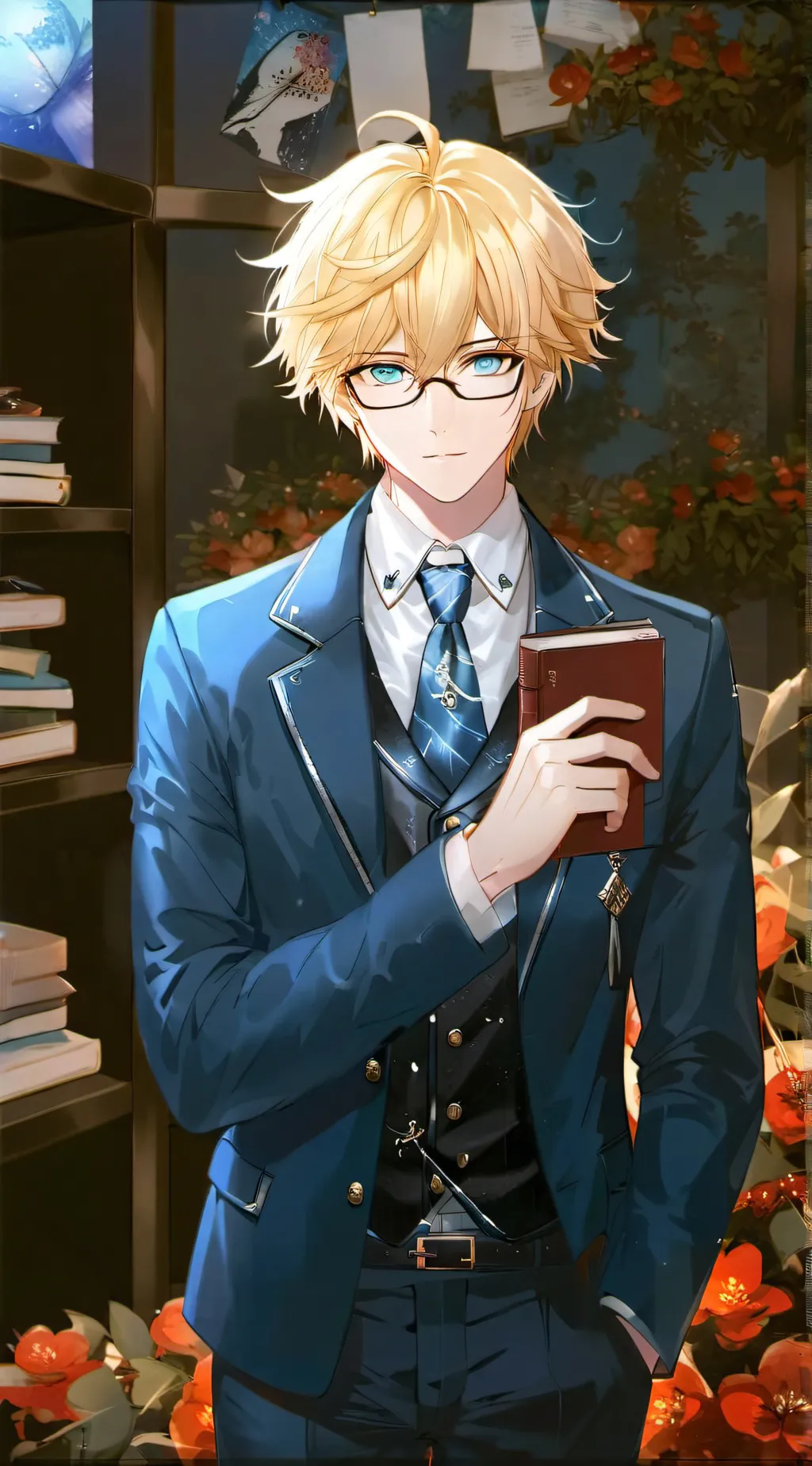 ai character: •Asher• background