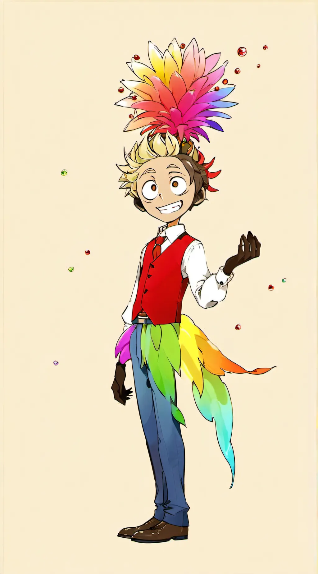 ai character: bloomy background