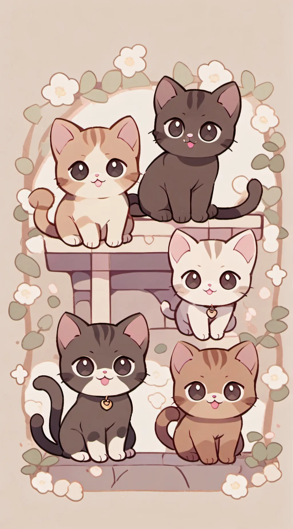 ai character: Sillies Cats ♡ background