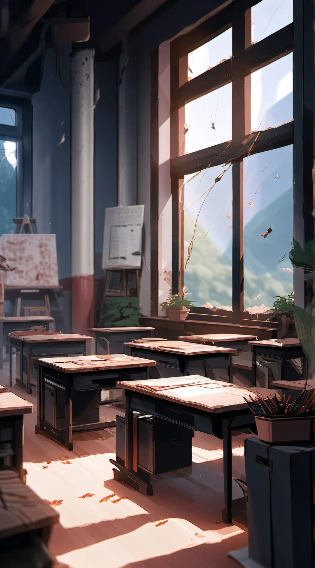 ai character: SCHOOL RP background