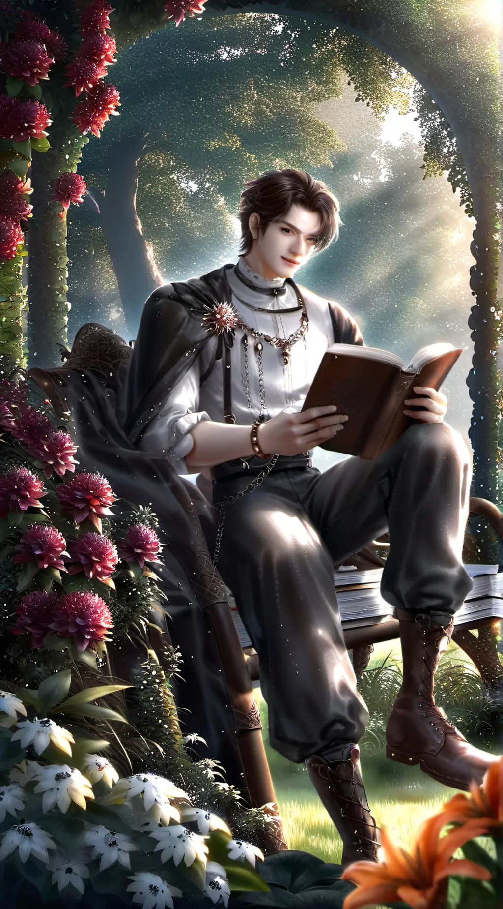 ai character: Guy background