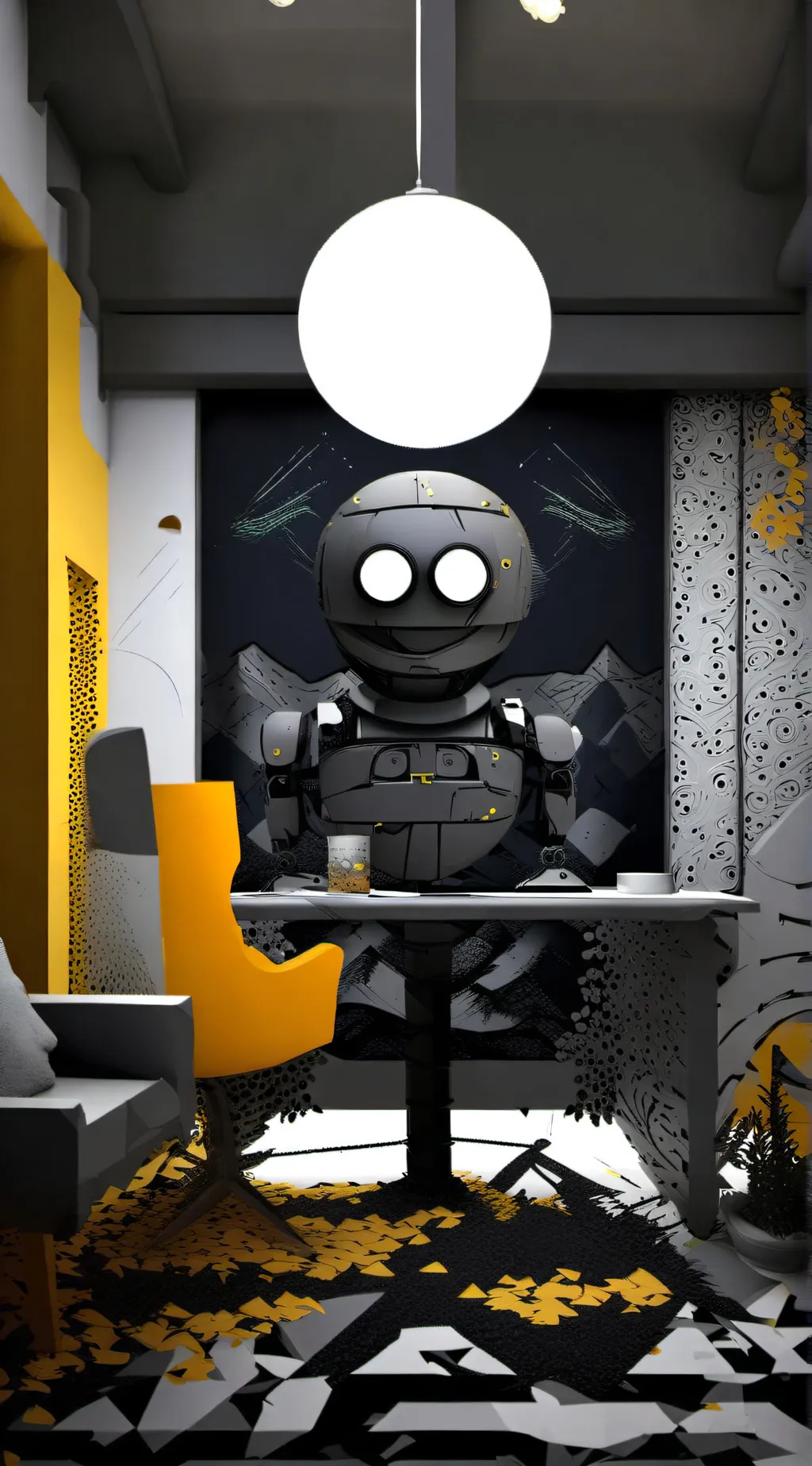 ai character: anti content farm background