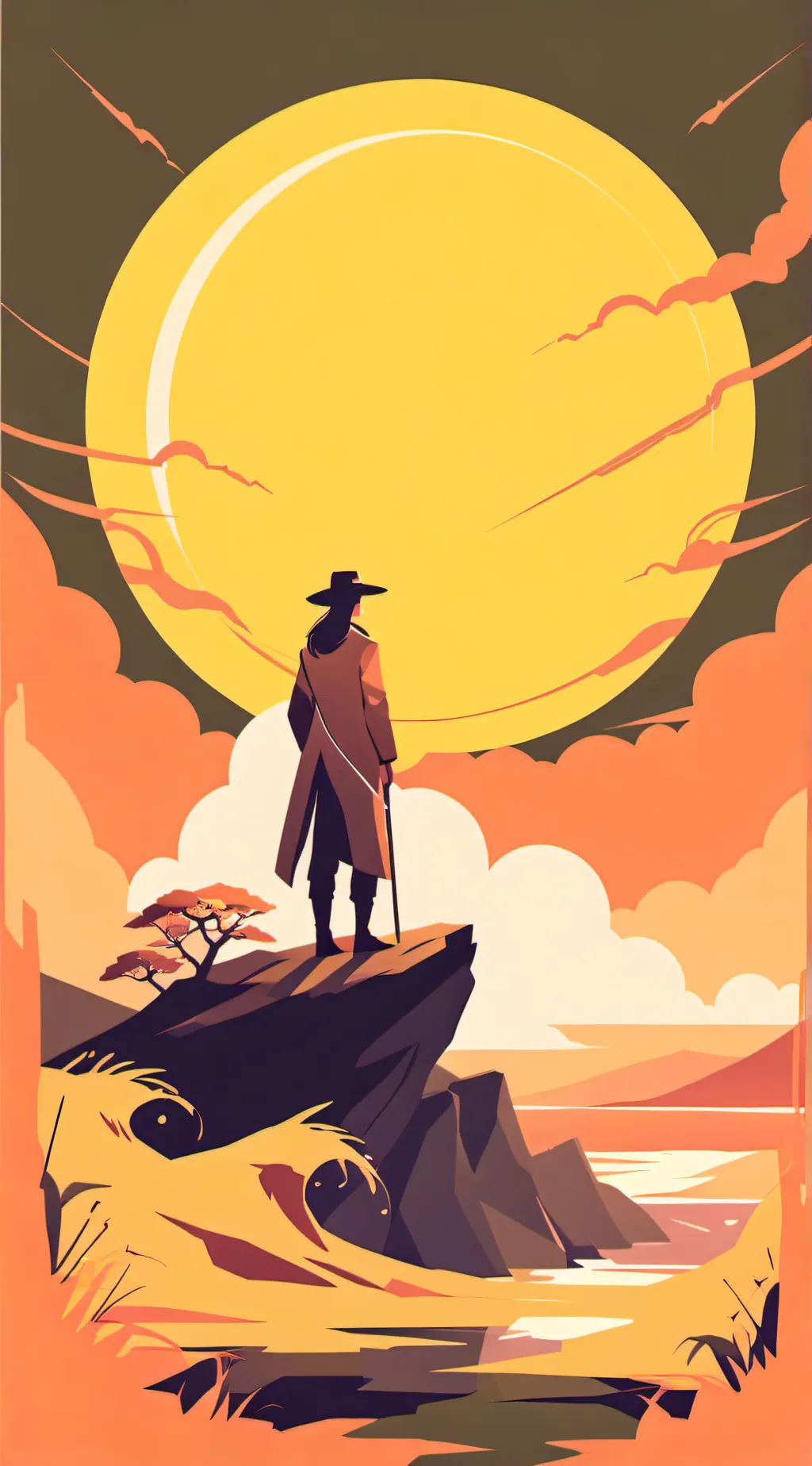 ai character: Hatengu x gyokko background