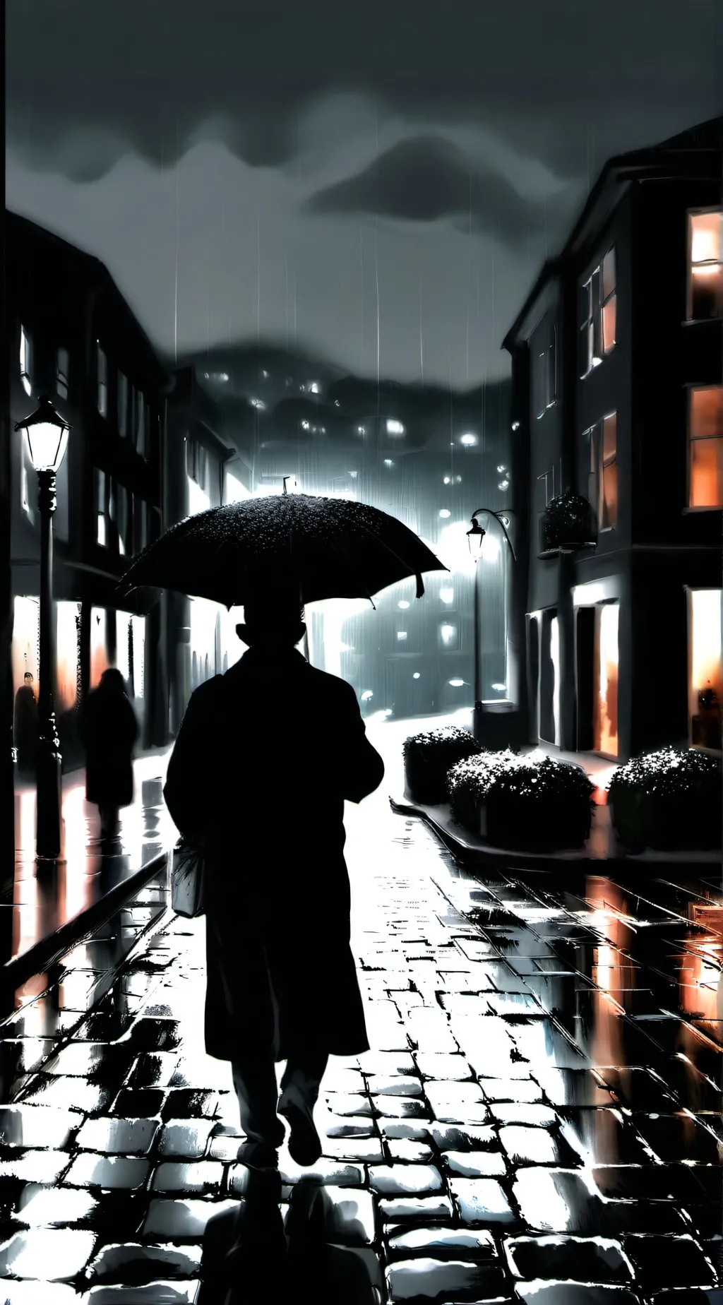 ai character: sad background