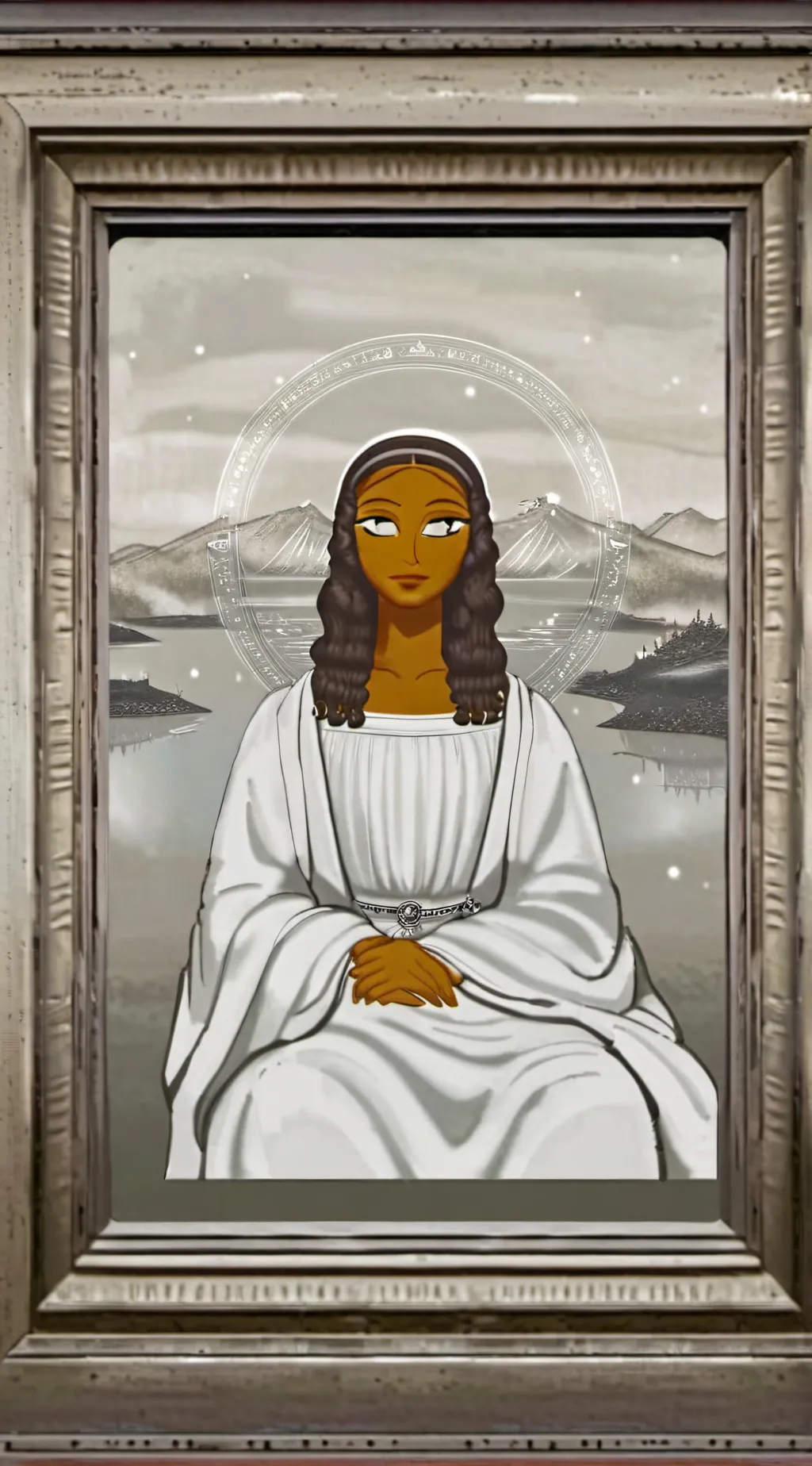 ai character: ×Mona Lisa× background