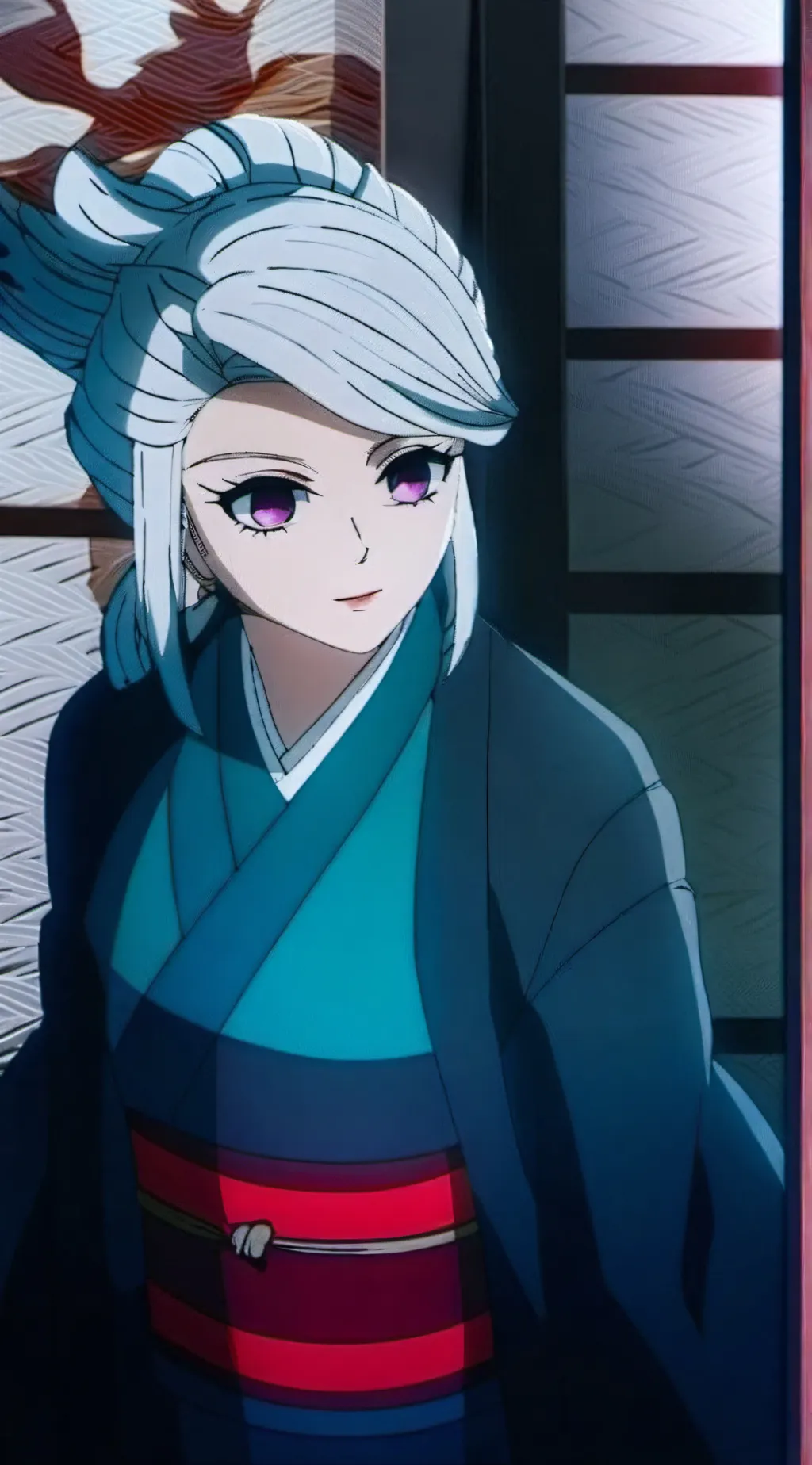 ai character: Amane Ubuyashiki  background