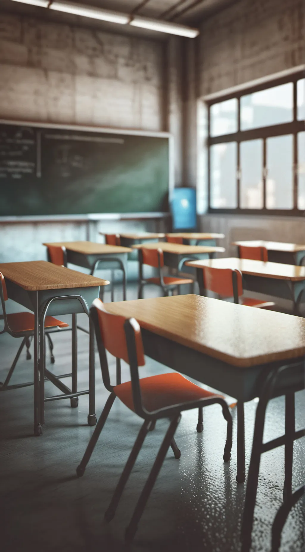 ai character: classroom 6 grade background