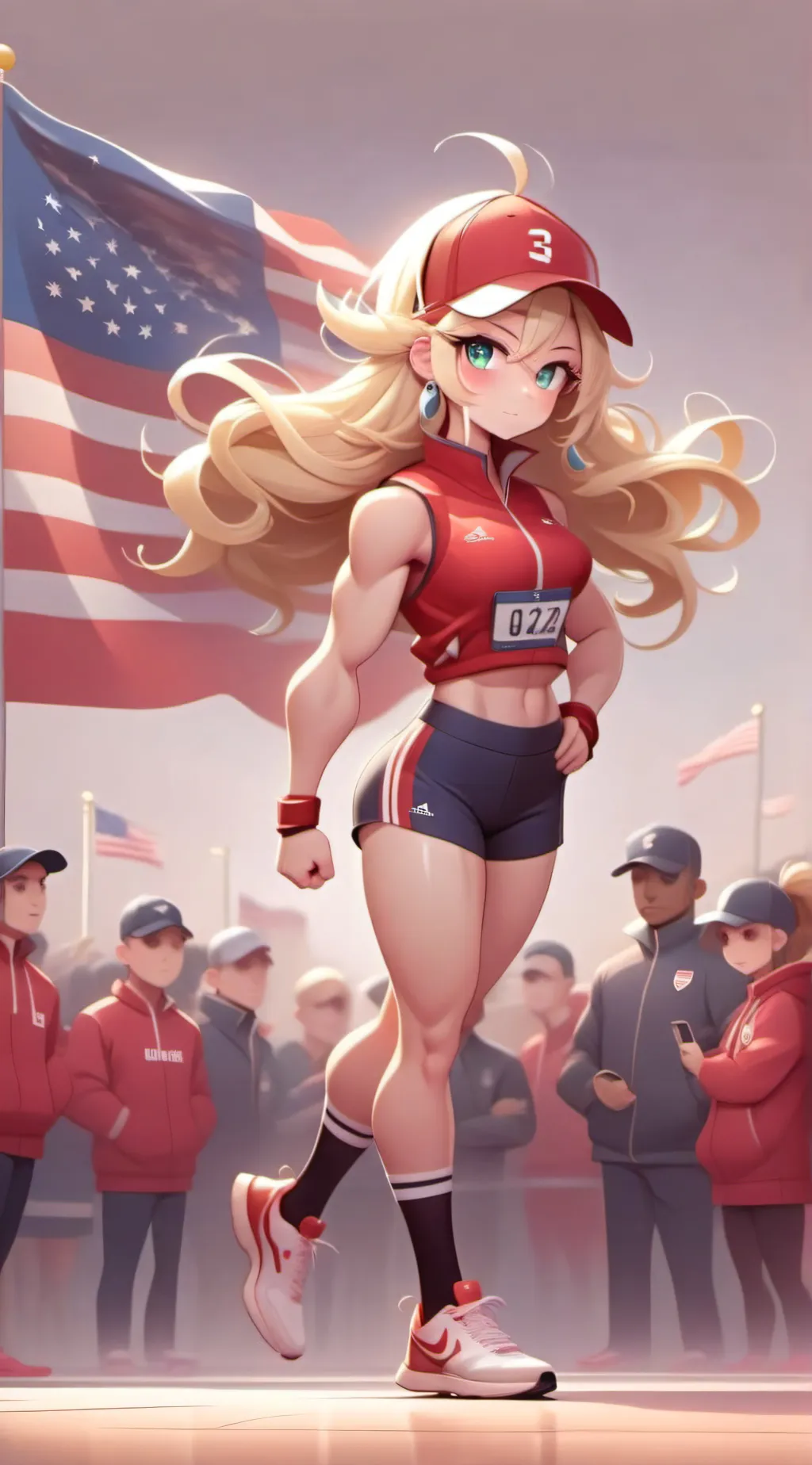 ai character: Sarah holder background