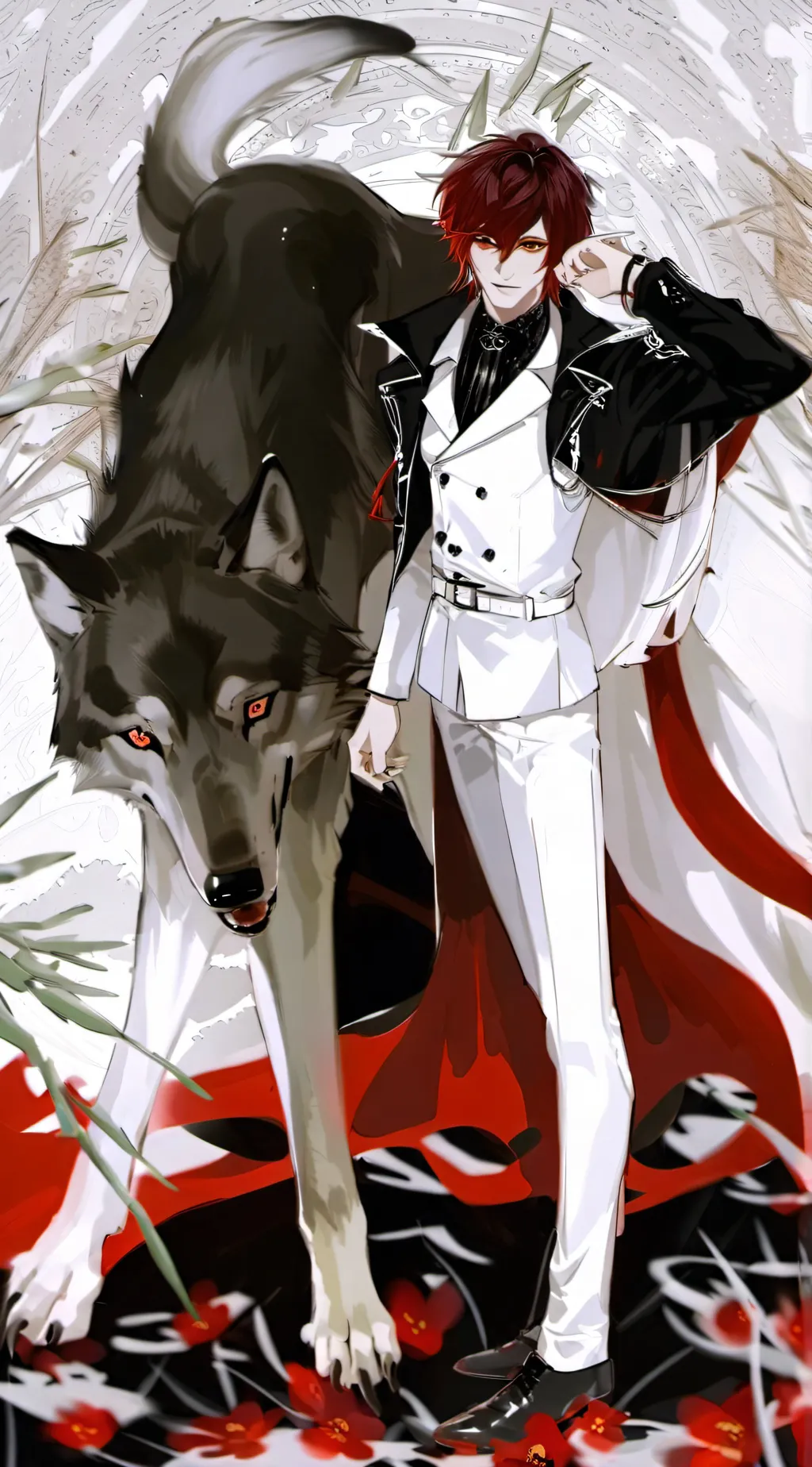 ai character: flamy  background