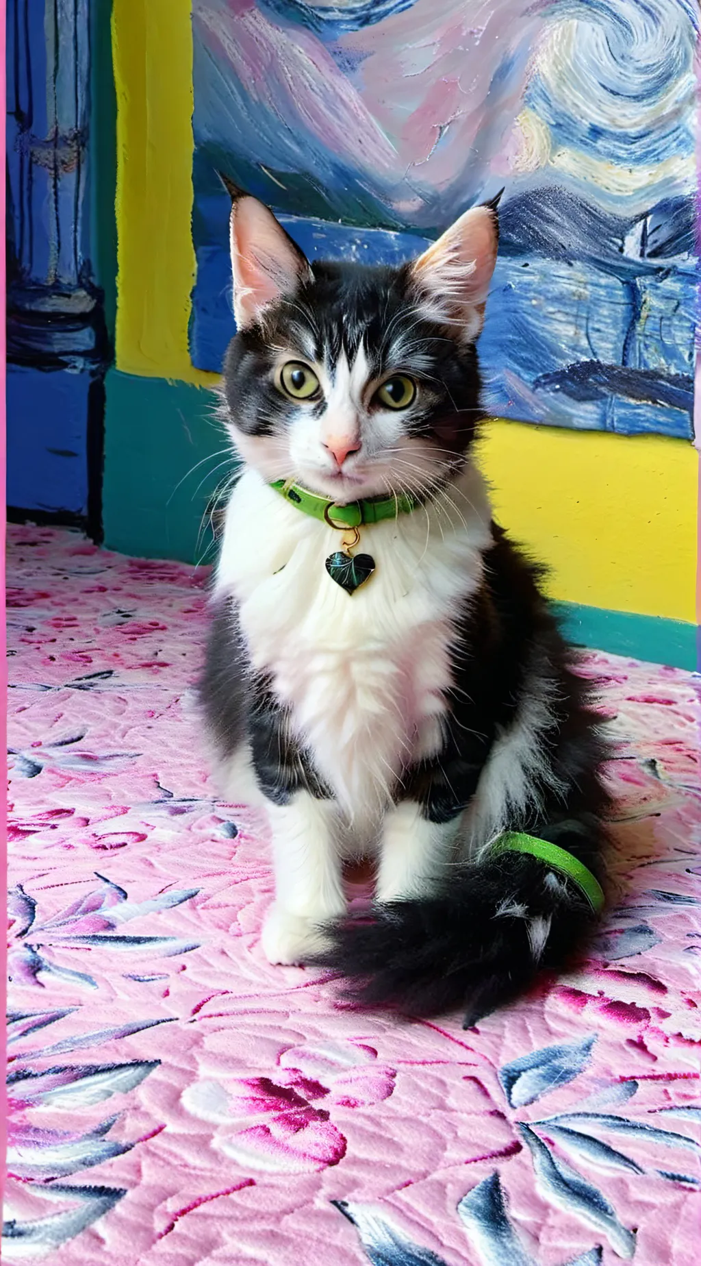 ai character: Lily the cat background