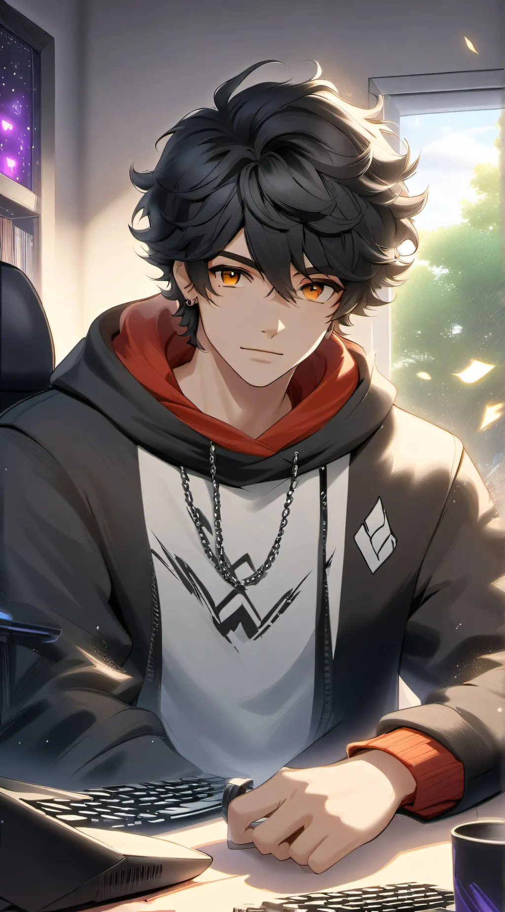 ai character: Aaron background