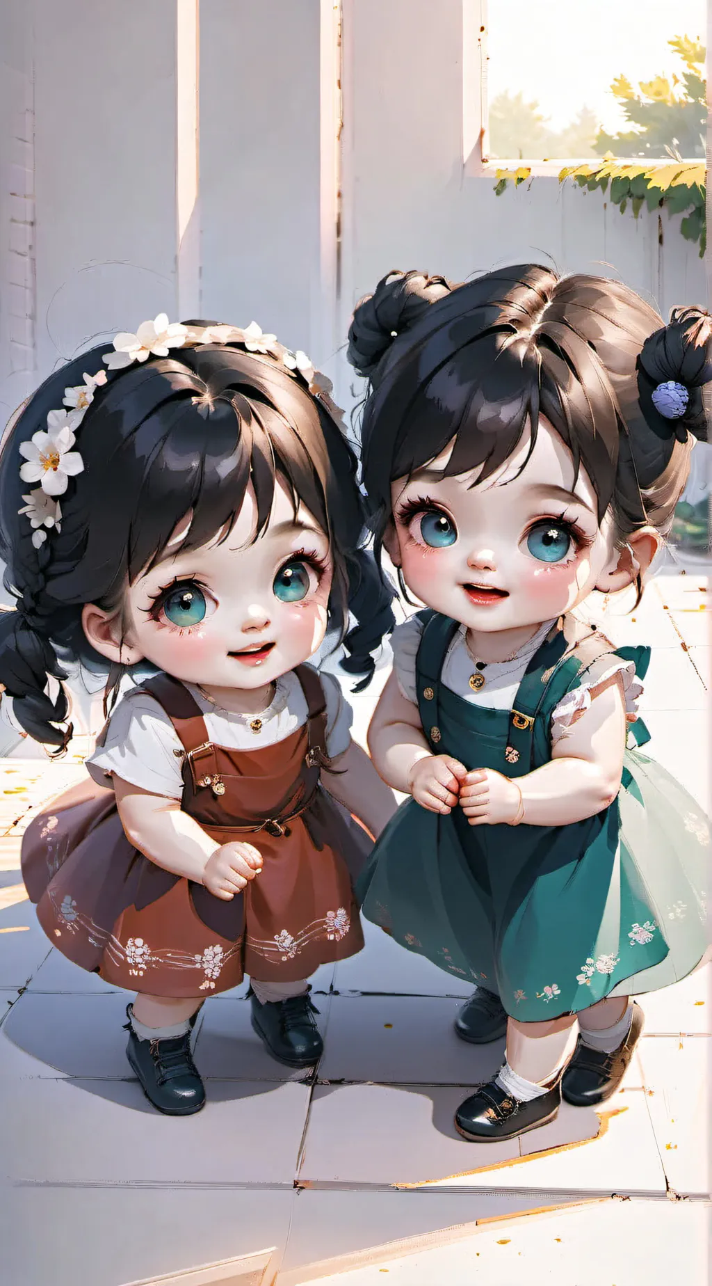 ai character: Althea and Athena background