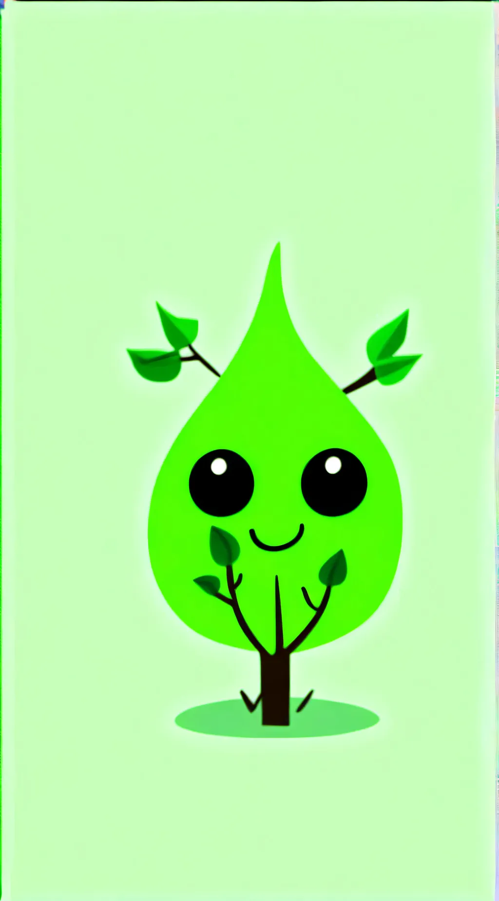 ai character: bfb leafy background