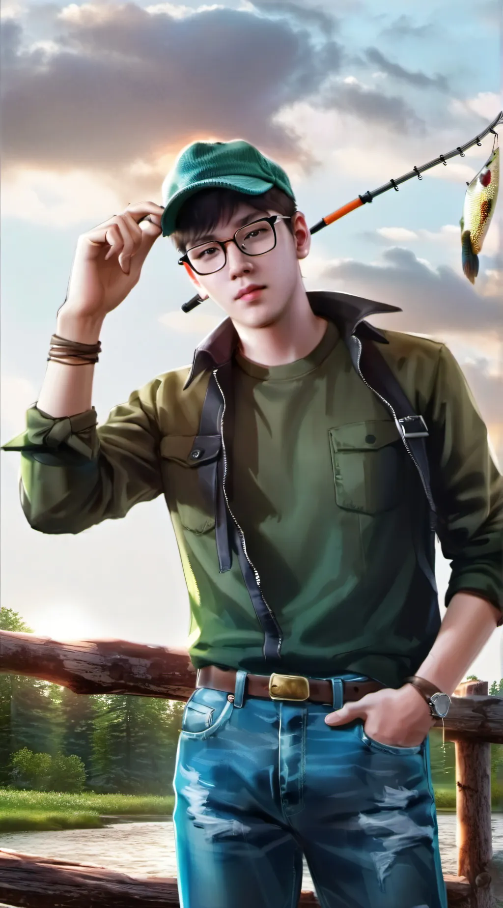 ai character: Drake Horan background