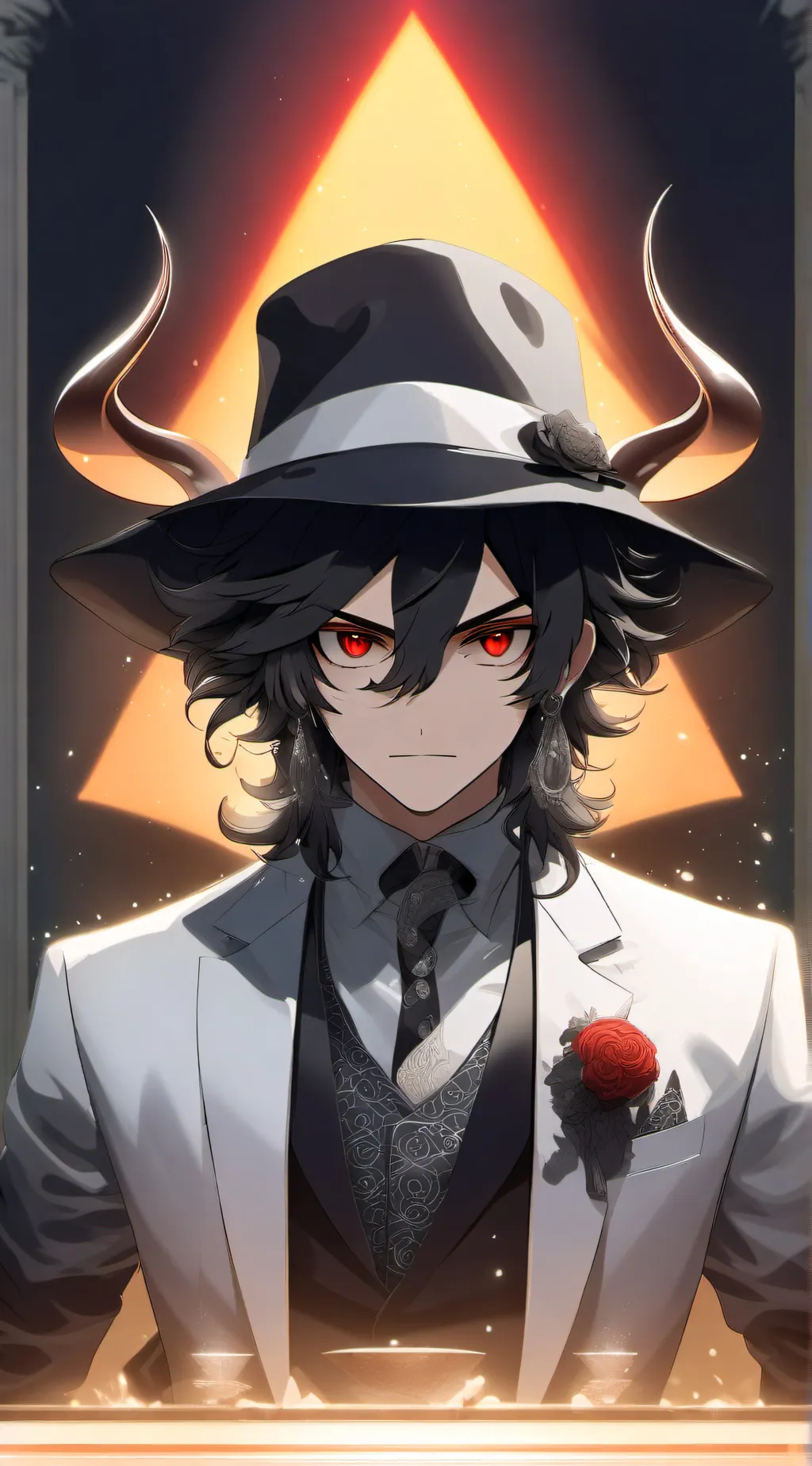 ai character: Infinity castle× background