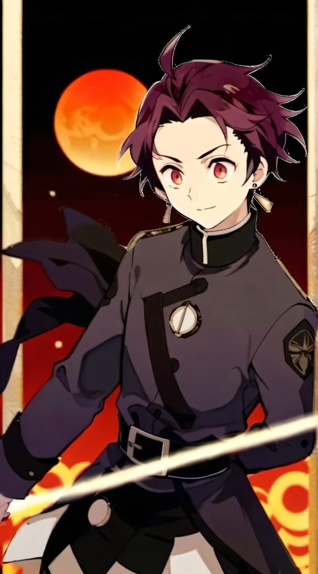 ai character: dk Tanjiro background