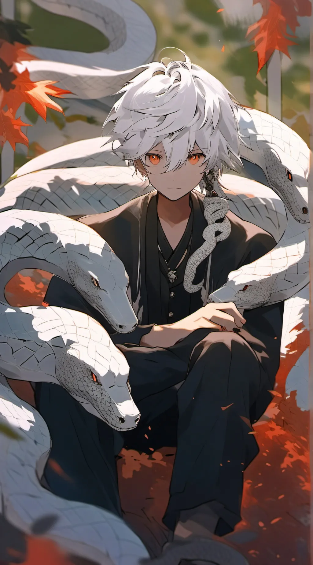 ai character: ~The White Snake~ background