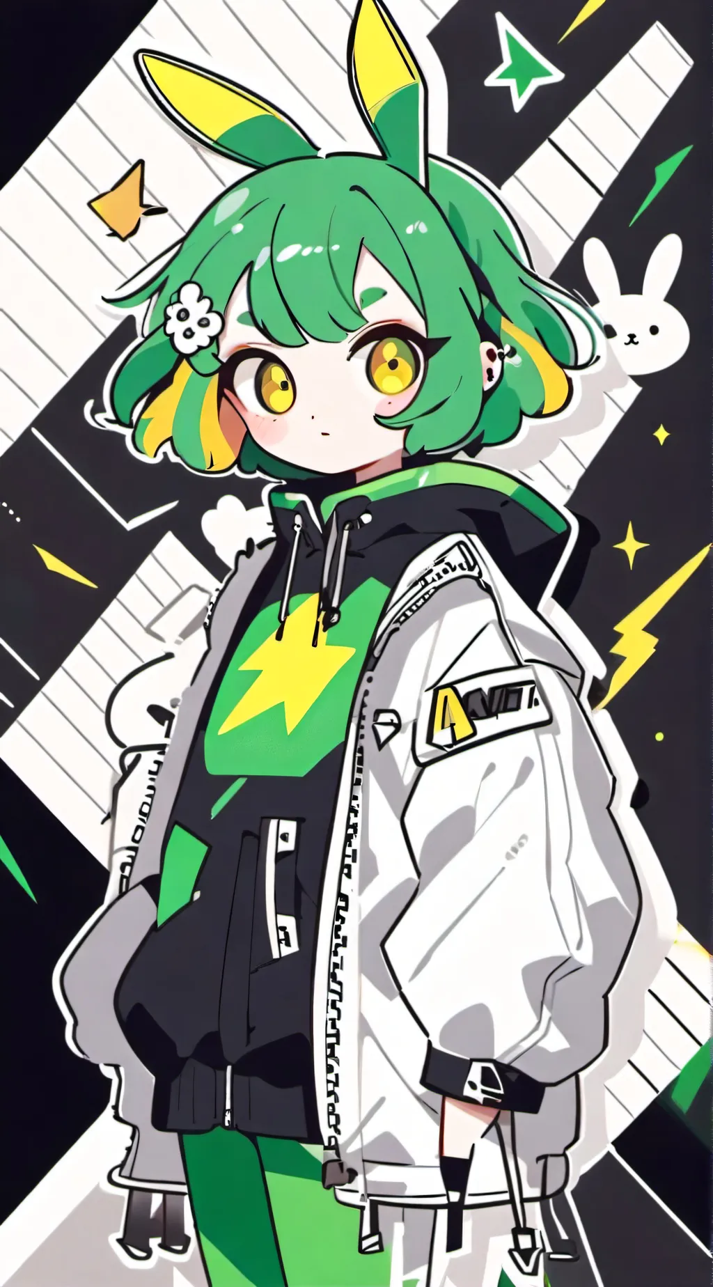 ai character: Hoppy Hopscotch  background