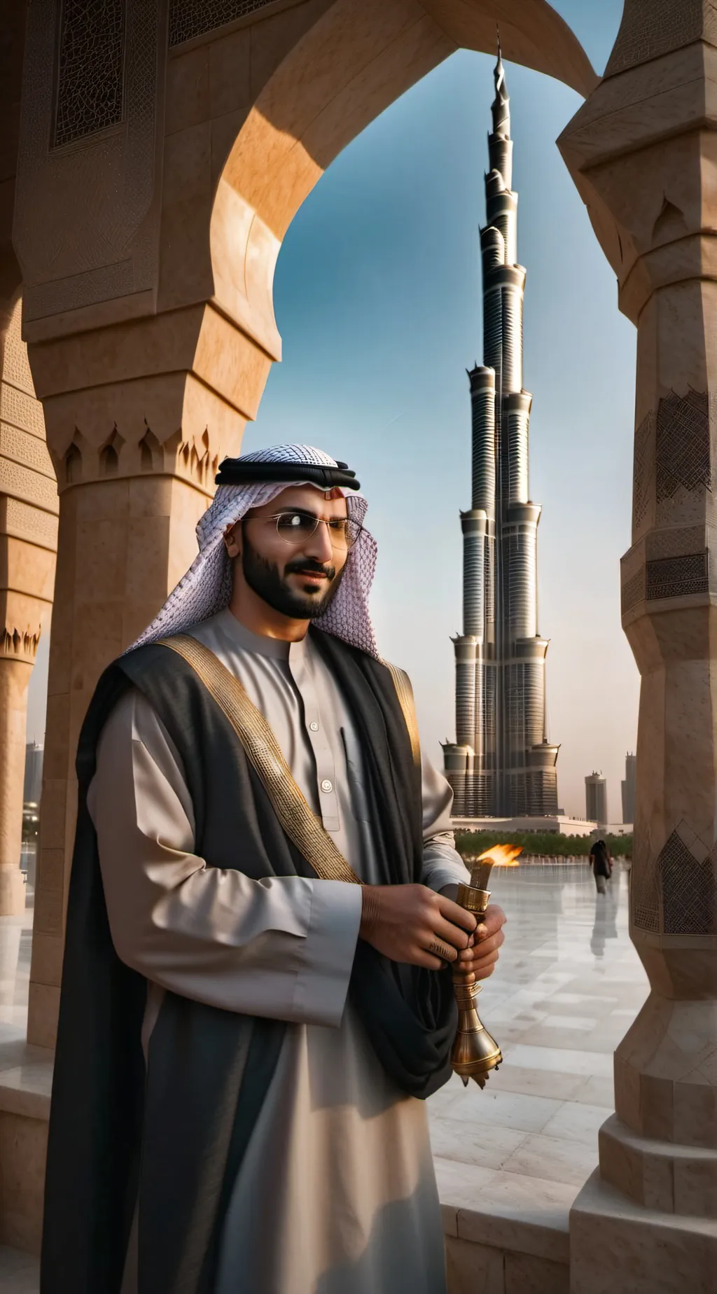 ai character: Nabil Moudi background