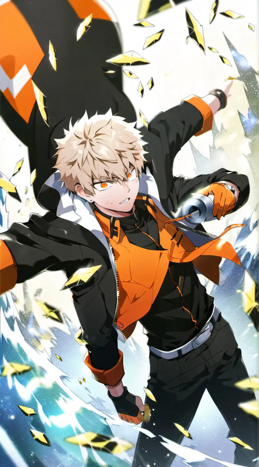 ai character: Bakugo Katsuki background
