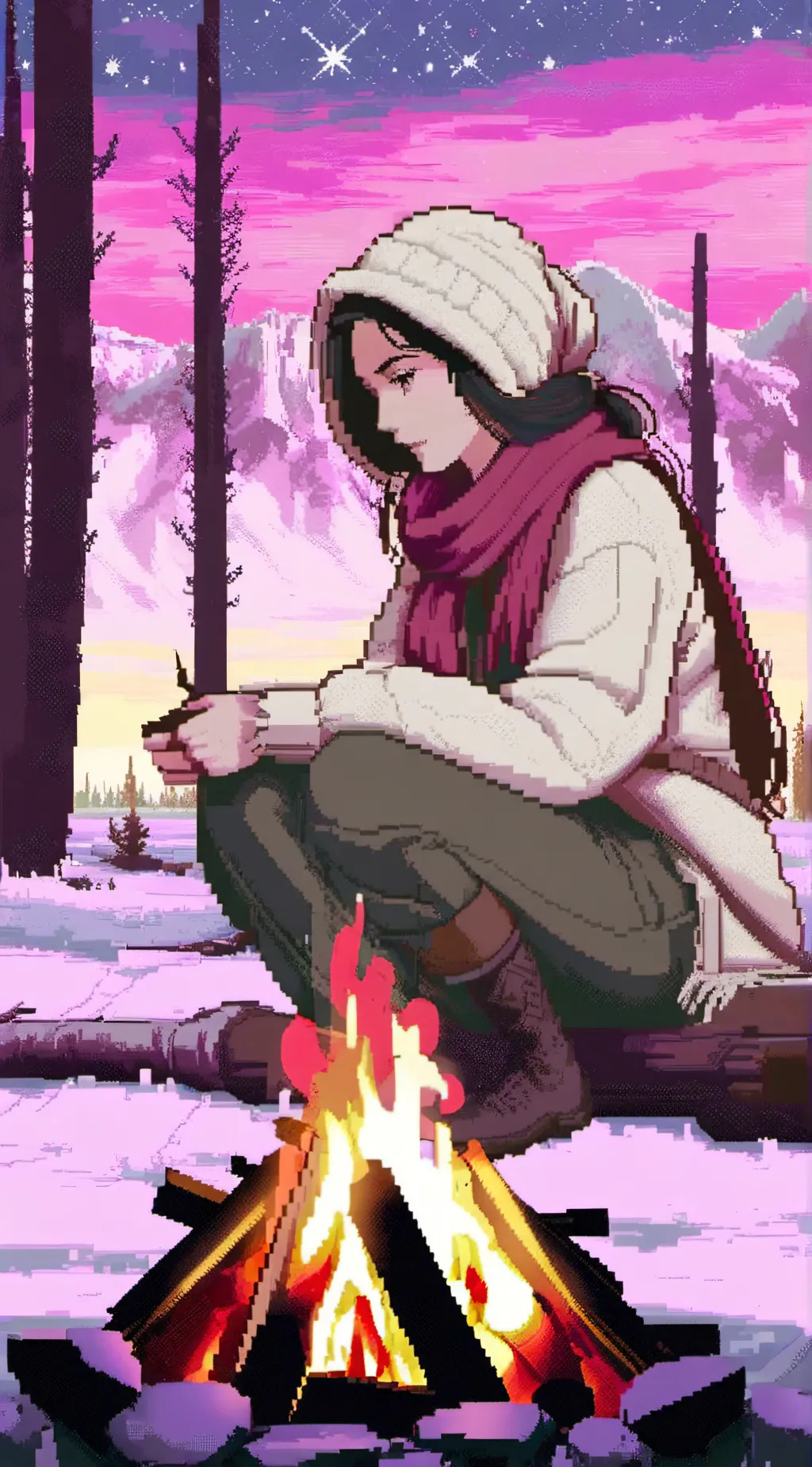 ai character: scrolling break background