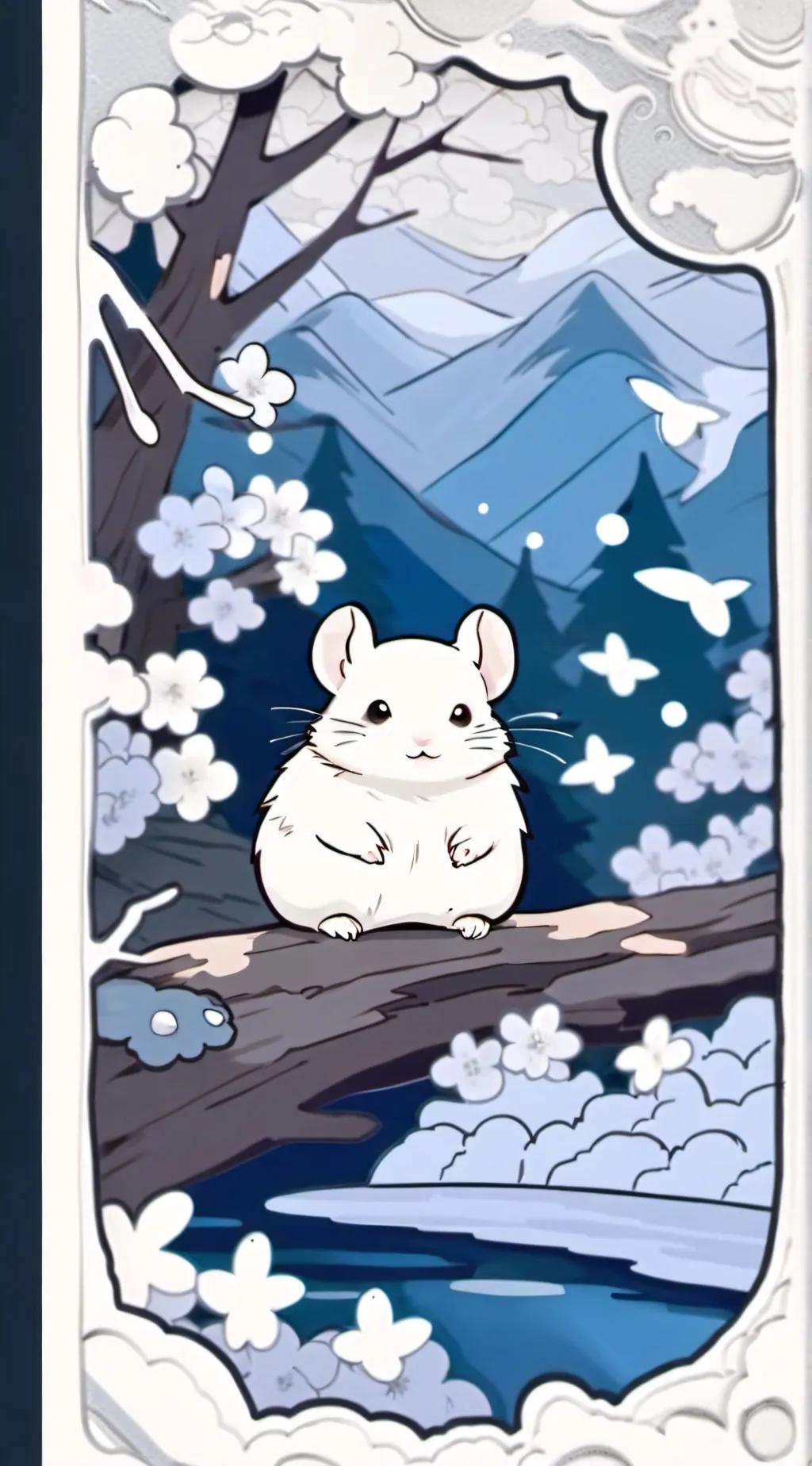 ai character: 💅hamster💅 background
