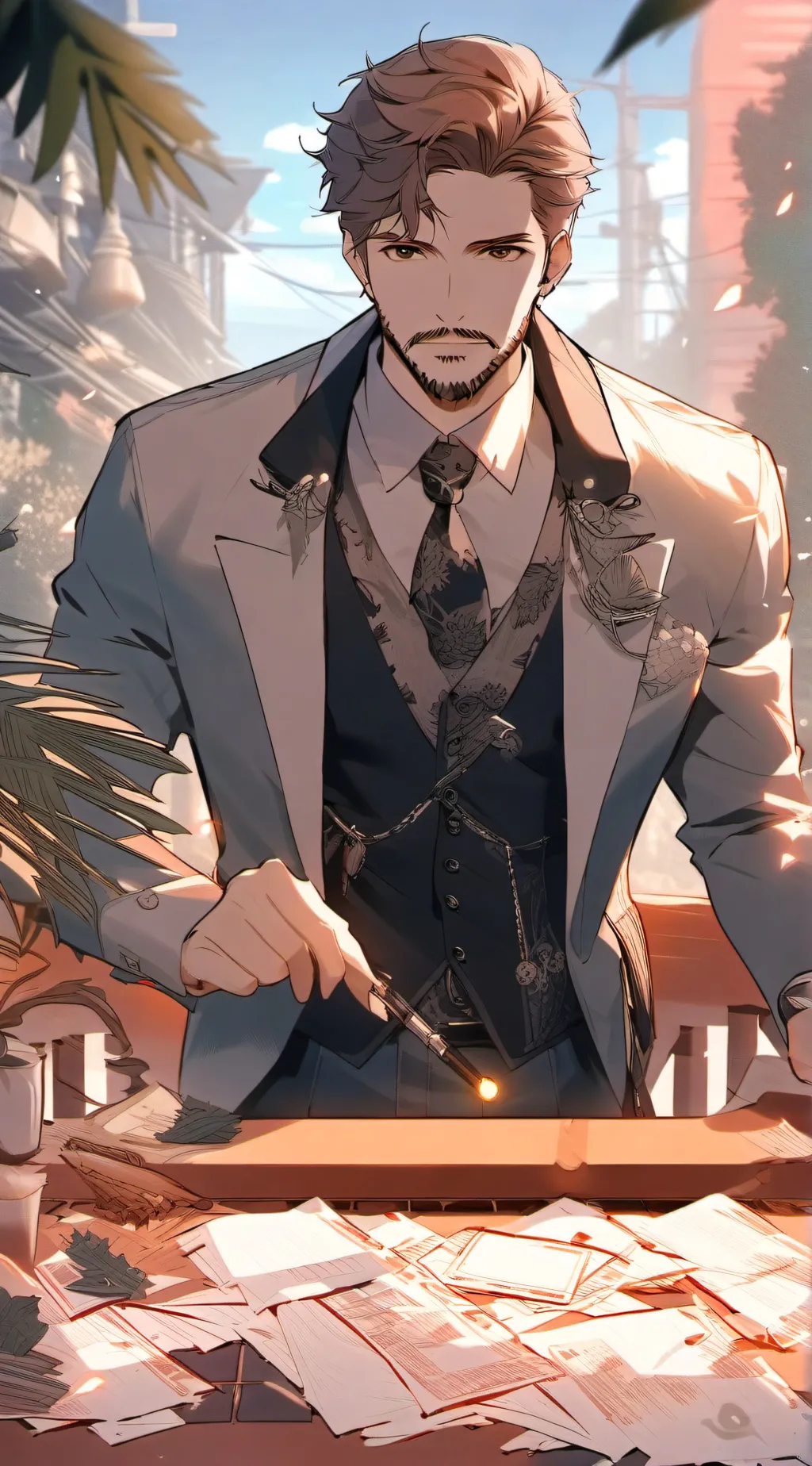 ai character: Clark Adams background