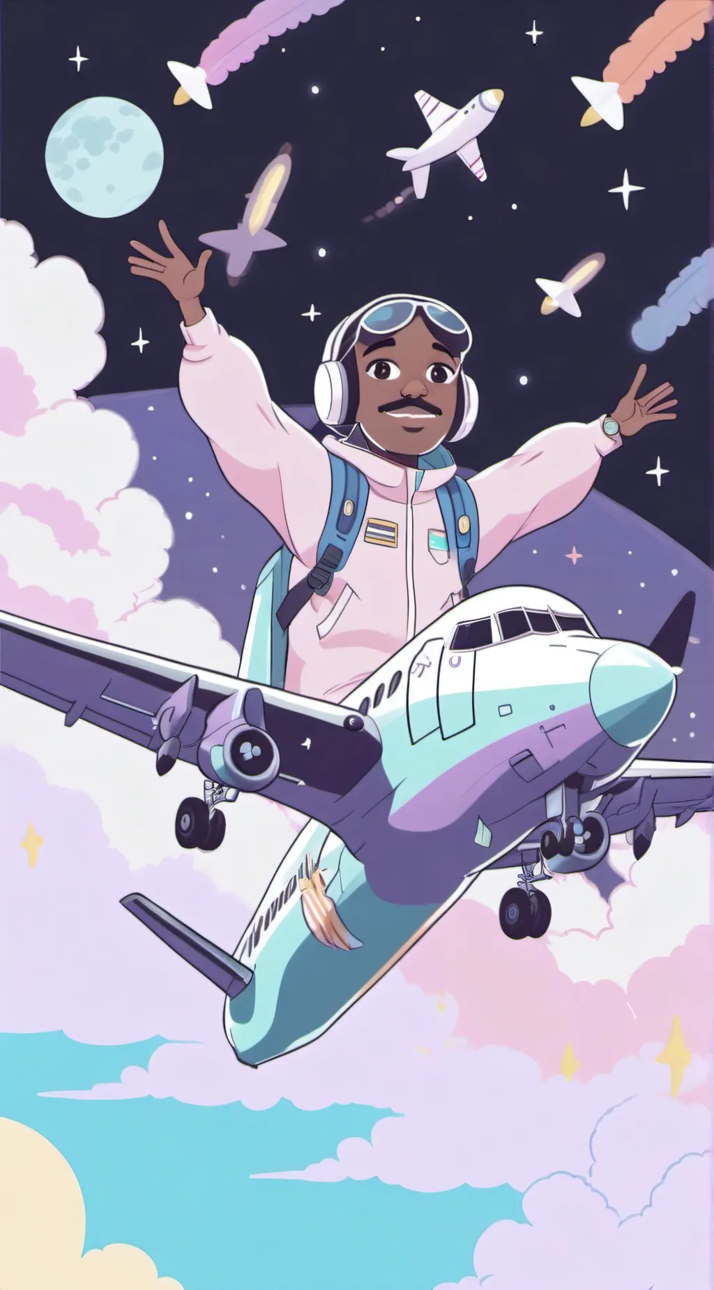 ai character: Skibidi background