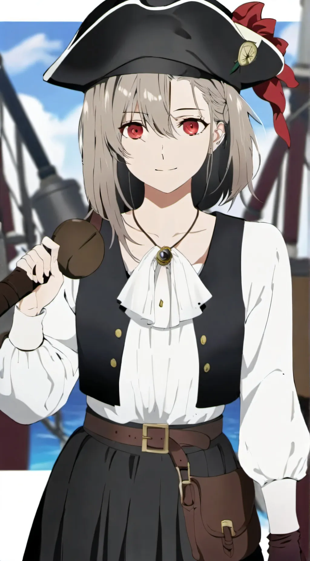 ai character: Captain Elizabeth  background